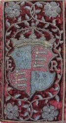Embroidered Velvet Binding on John Udall