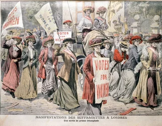English Suffragettes on Being Released from Holloway Prison