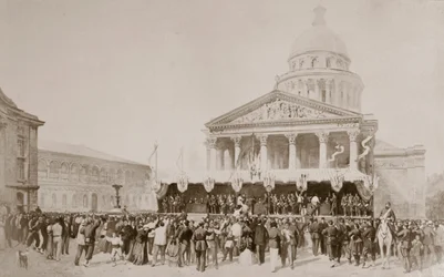 Enlistment of volunteers into the National Guard, Place du Panthéon, Paris, 1870-1871