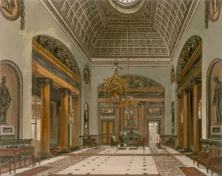Entrance hall of the Carlton House, Westminster, London
