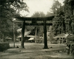 Entrance to a Shinto Temple, in the Nikko District of Japan, 1936