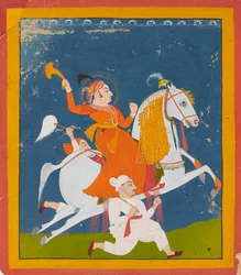 Equestrian Portrait of Maharana Bhim Singh of Mewar