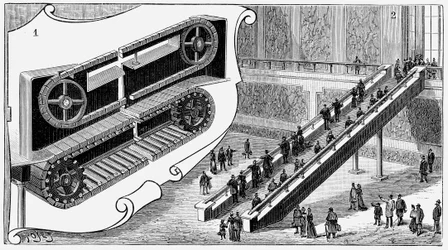 Escalator at the Pennsylvania Railroad Company