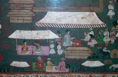 European and Indian merchants in Delhi