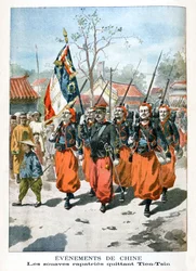 Events in China, French troops departing Tien-Tsin