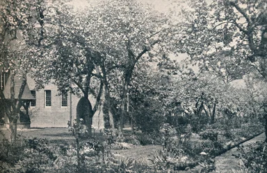 Example of orchard garden, originally laid out by William Morris