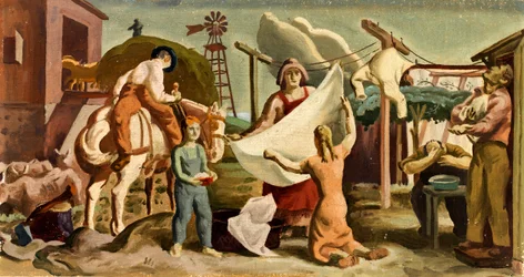 Farm Life Mural Study