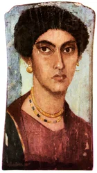 Fayum Portrait, Ancient Egyptian, Roman Period, c. 200 AD