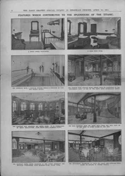 Features which Contributed to the Splendours of the Titanic