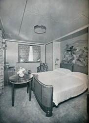 First Class Cabin de Luxe on board Victoria, 1931