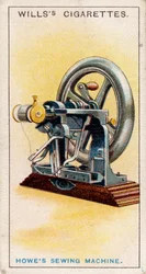 First lock-stitch sewing machine