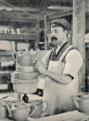 Fixing Spout on a Teapot