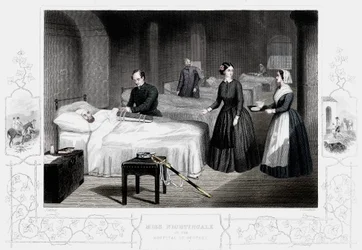 Florence Nightingale in the Hospital at Scutari, c1860