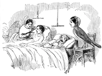 Florence Nightingale Watching a Nurse at Work