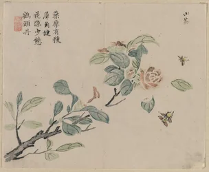 Flowering Branch with Bees, 18th Century