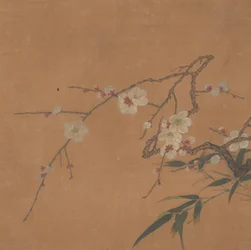 Flowering Plum and Bamboo