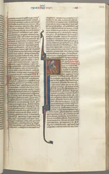 Kings II, Historiated Initial F, the Beheading of the Amalekite