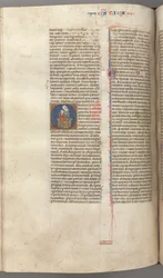 Fol. 249v, Song of Songs, Historiated Initial O, the Virgin and Child, c. 1275-1300