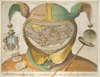 Fool’s Cap World Map, c1590