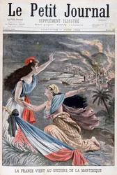 France assists Martinique, 1902