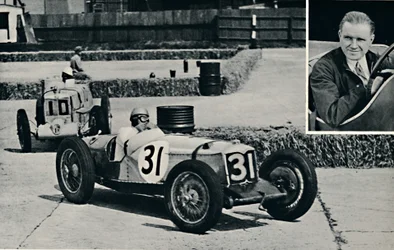 Freddie Dixon Riley at Brooklands, 1937