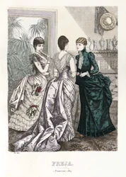 Freja Illustrated Scandinavian Fashion Magazine 1884, Illustration No. 3