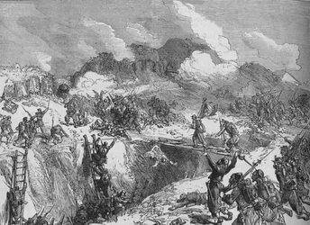 French Attack on the Malakhoff, c1880