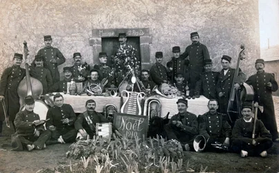 French Foreign Legion Christmas, Algeria, 1910