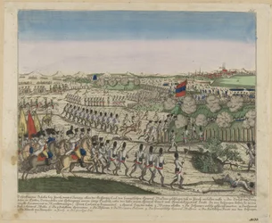 French and Russian Troops on the Zürichberg Hill in the First Battle of Zurich