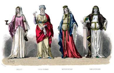 French Costume: Gallic, Gallo Roman, Merovingian, Carlovingian, 1882
