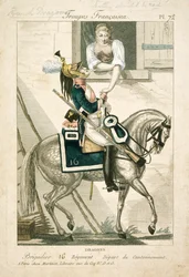 French dragoon of the Napoleonic Wars