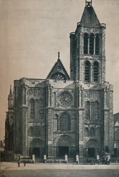 Front of the Abbey Church of Saint Denis, The Burial Place of the French Kings, c1906, 1907