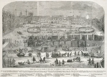 Frost Fair on the Thames in the Reign of Charles II, London