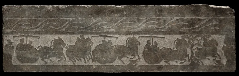 Funerary Relief with Chariot Procession
