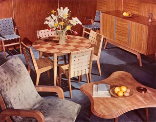 Furnishing Designed by Neil Morris and Made by H. Morris & Co. Ltd.