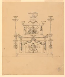 Furniture with Arms and Candelabra