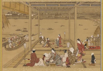 Gaiety in a Riverside Tea-House
