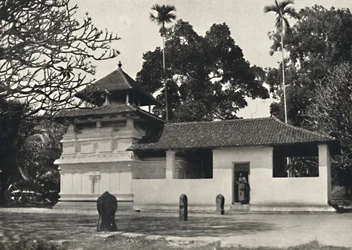 Gedige Vihara, Kandy Example of a Buddhist Temple in the Style of a Hindu Shrine, Dewale