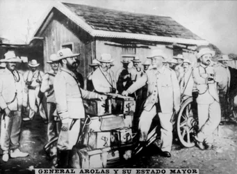 General Arolas and His Military Chiefs, 1896