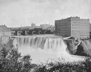 Genesee Falls, Rochester, New York State, USA