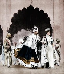 George V and Queen Mary in Delhi, India, 1911