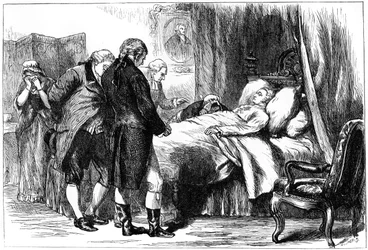 George Washington on His Deathbed, Mount Vernon, Virginia, USA, 1799