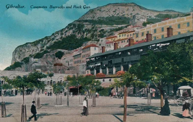 Gibraltar - Casemates Barracks and Rock Gun