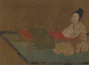 Girl Seated at an Embroidery Frame
