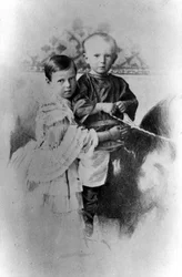 Grand Duchess Maria Alexandrovna and Grand Duke Sergei Alexandrovich of Russia, c1860-c1862