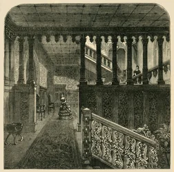 Grand Staircase, Holland House, c1876