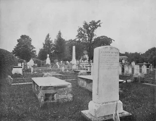 Graves of Jonathan Edwards and Aaron Burr, Princeton, New Jersey, c1897