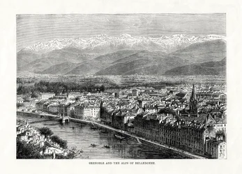 Grenoble and the Alps of Belledonne, France, 1879