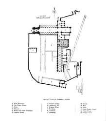 Ground Plan of Furness Abbey, 1897