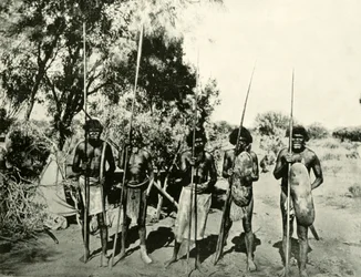 Group of Aboriginal Men, Queensland, Australia